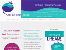 Tablet Screenshot of justdoyourdream.com